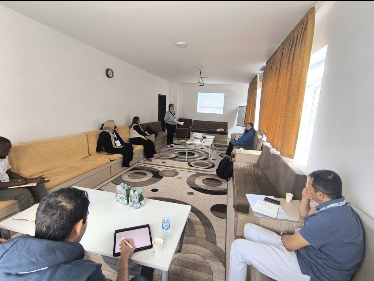 Our team at an international education workshop